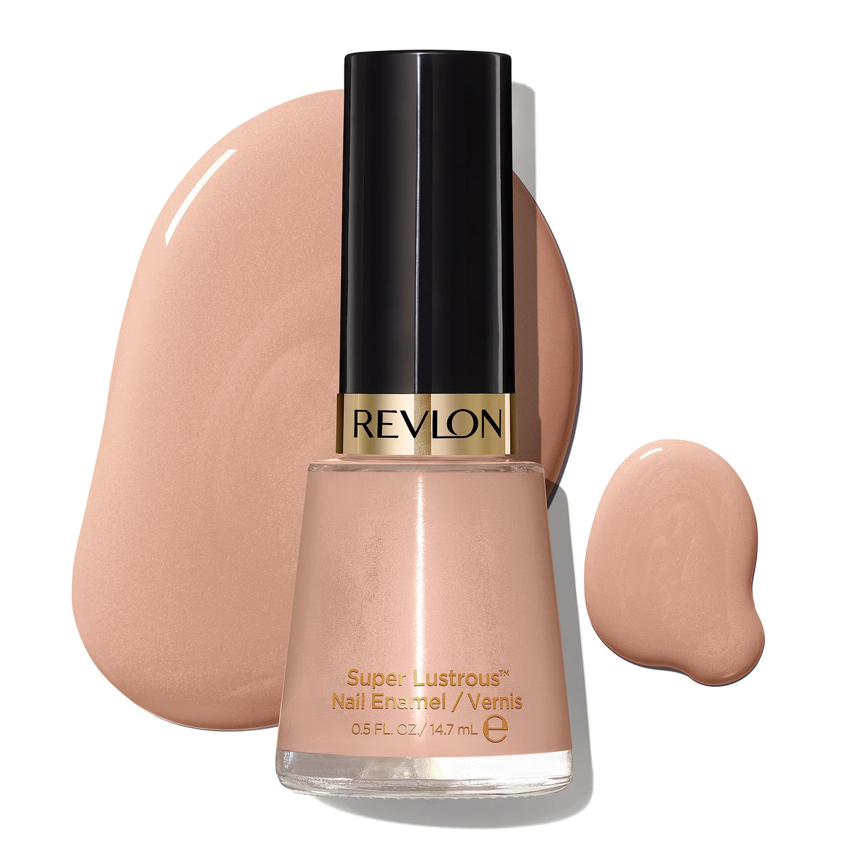 Revlon Super Lustrous Nail Polish, 705 Gray Suede, Chip Resistant, 0.5 Fl Oz, High Shine Finish