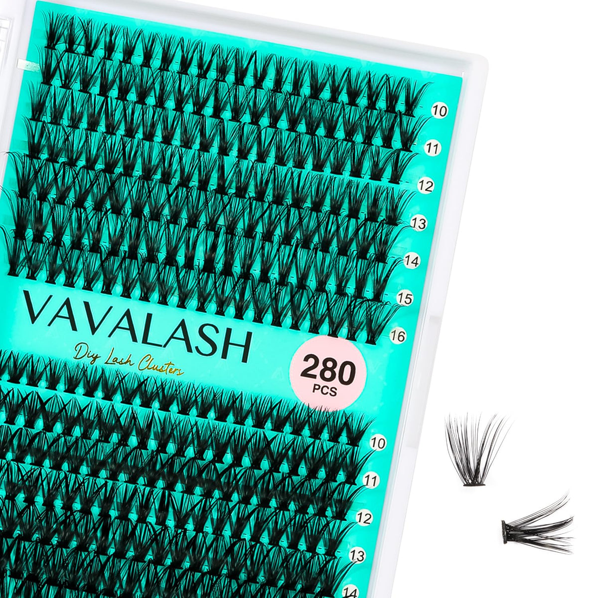 VAVALASH 0.07mm D Curl Violet Lash Extensions - 8-15mm Mixed Volume Eyelashes for Salons