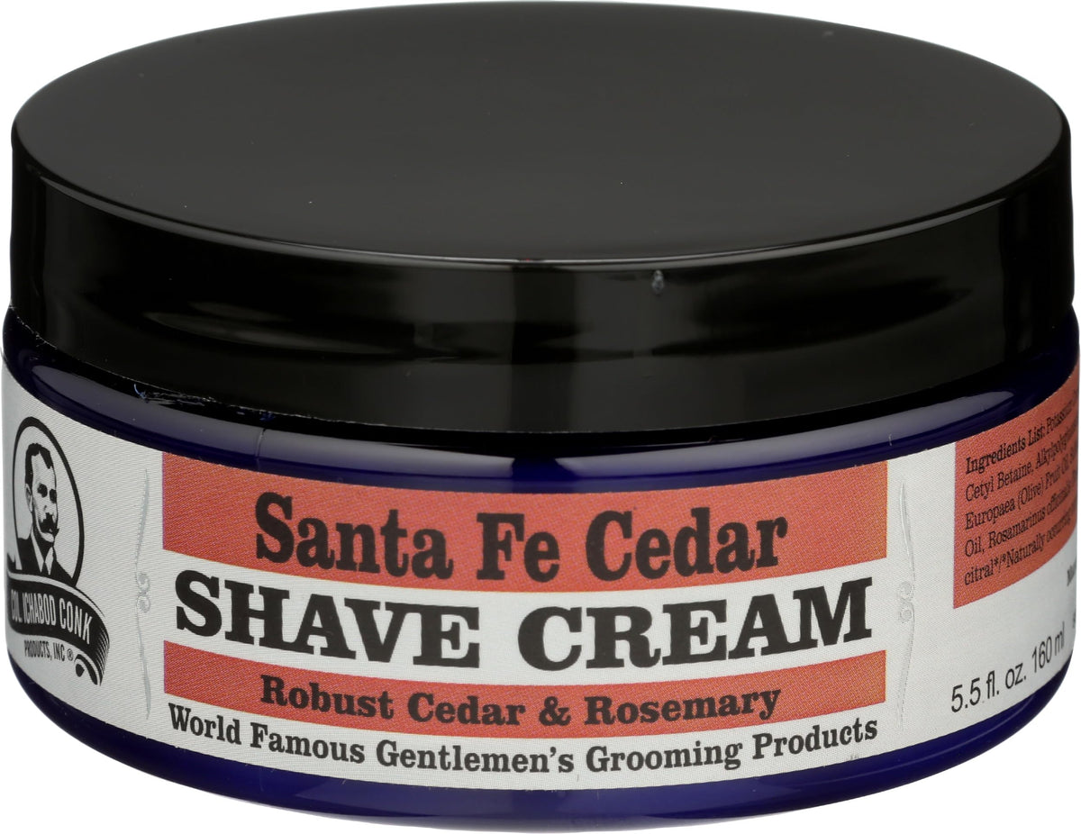 Colonel Conk Shave Cream, Santa Fe Cedar, 5.5 Fl Oz - Hydrating & Soothing Shaving Cream