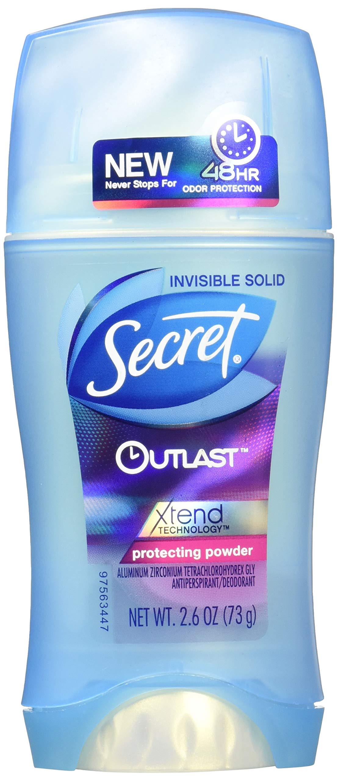 Secret Outlast Invisible Solid Powder, 2.6 Oz - Long-Lasting Freshness, 1 Count