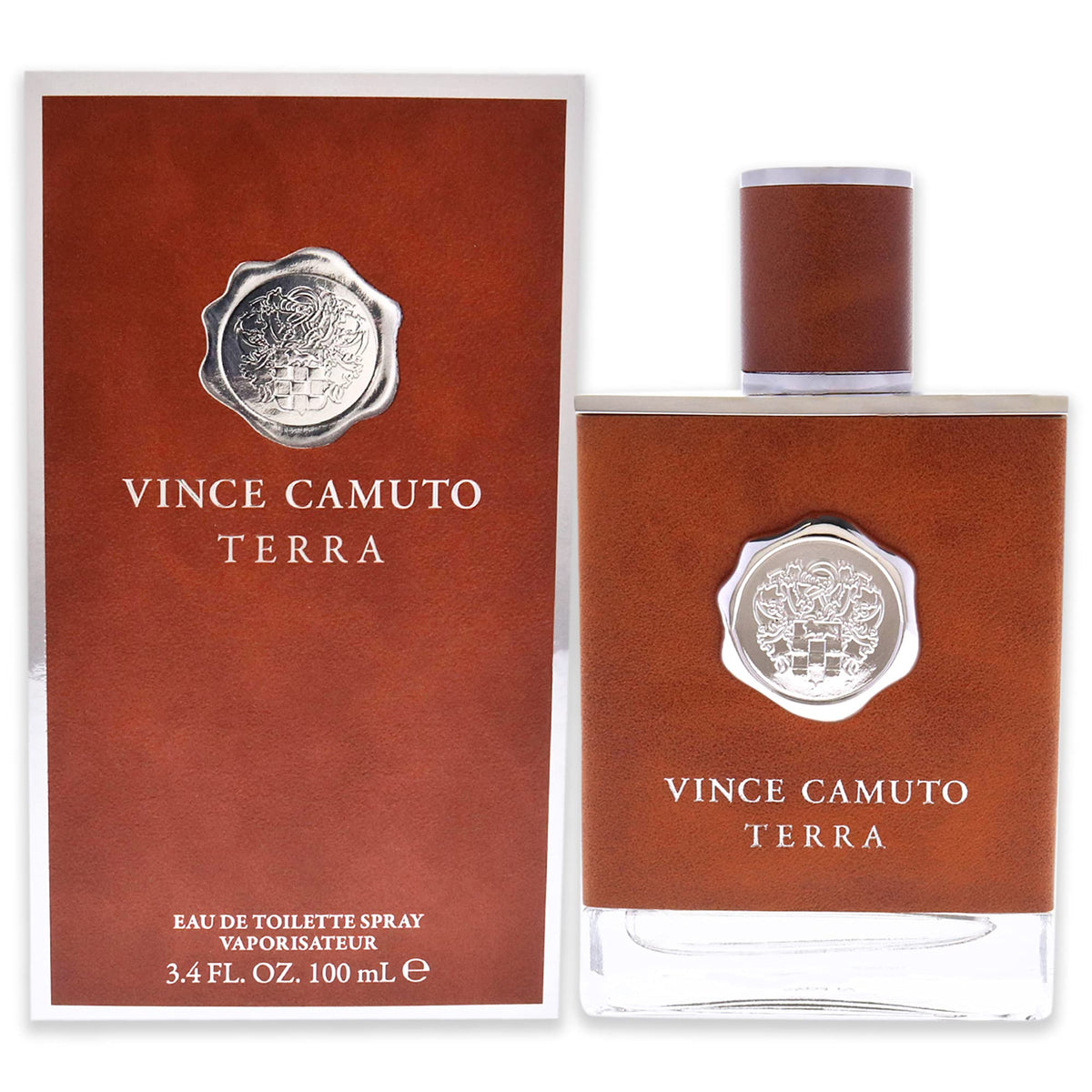 Vince Camuto Terra Eau De Toilette Spray For Men, 3.4 Fl Oz - Brown Fragrance