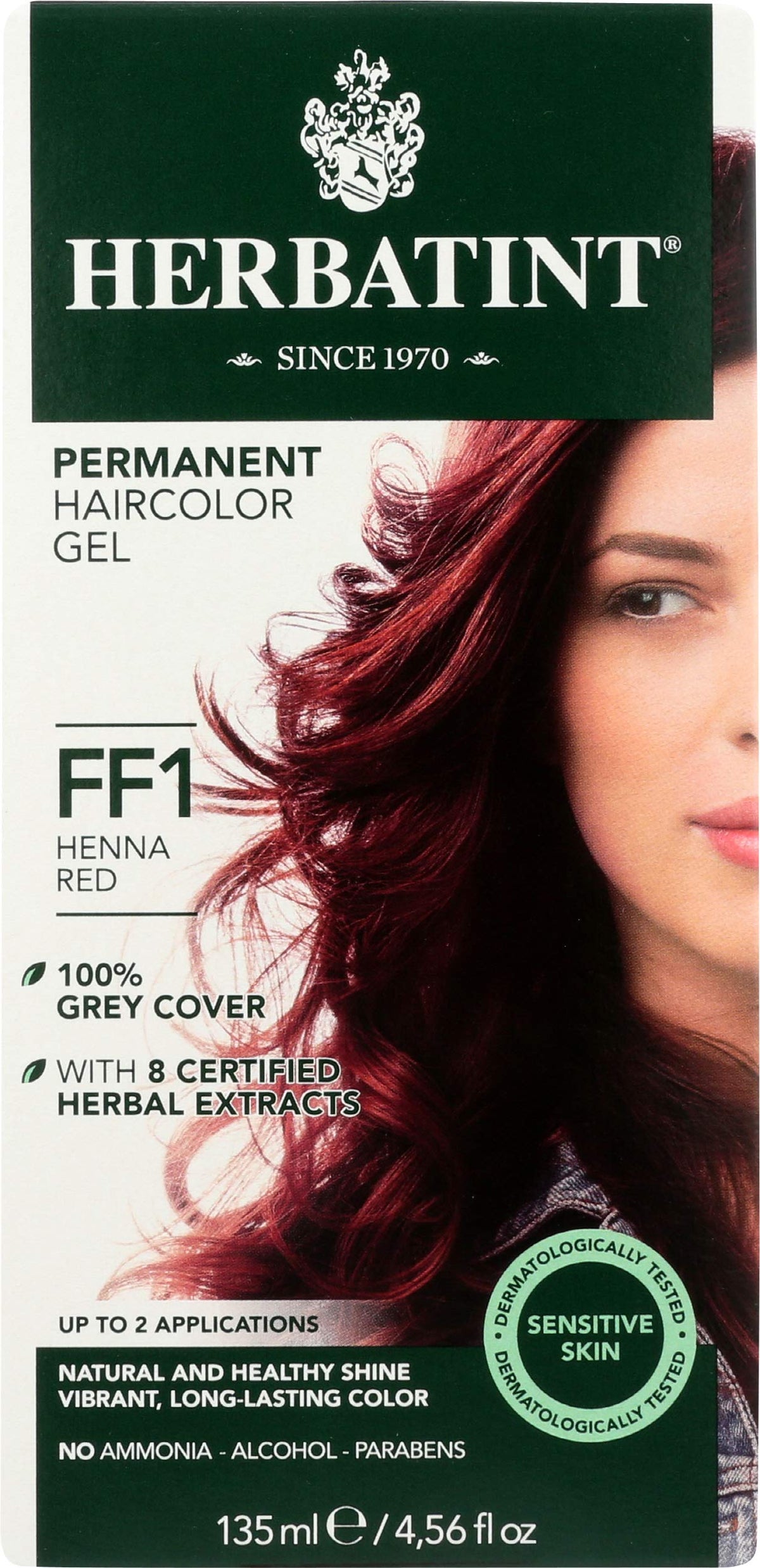 Herbatint Hair Color Flash Henna Red - 4.56 Fl Oz, Vibrant Shades For Beautiful Hair