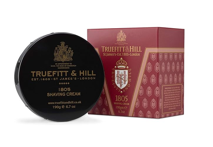 Truefitt & Hill 1805 Shaving Cream Bowl - Premium Glycerin Lather For Luxurious Shave - 6.