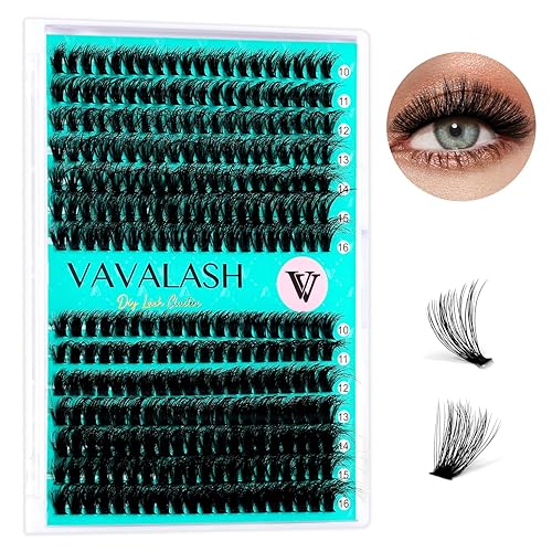 VAVALASH 40D+60D Wispy Volume Individual Lash Clusters - Faux Mink DIY Eyelash Extensions 10-