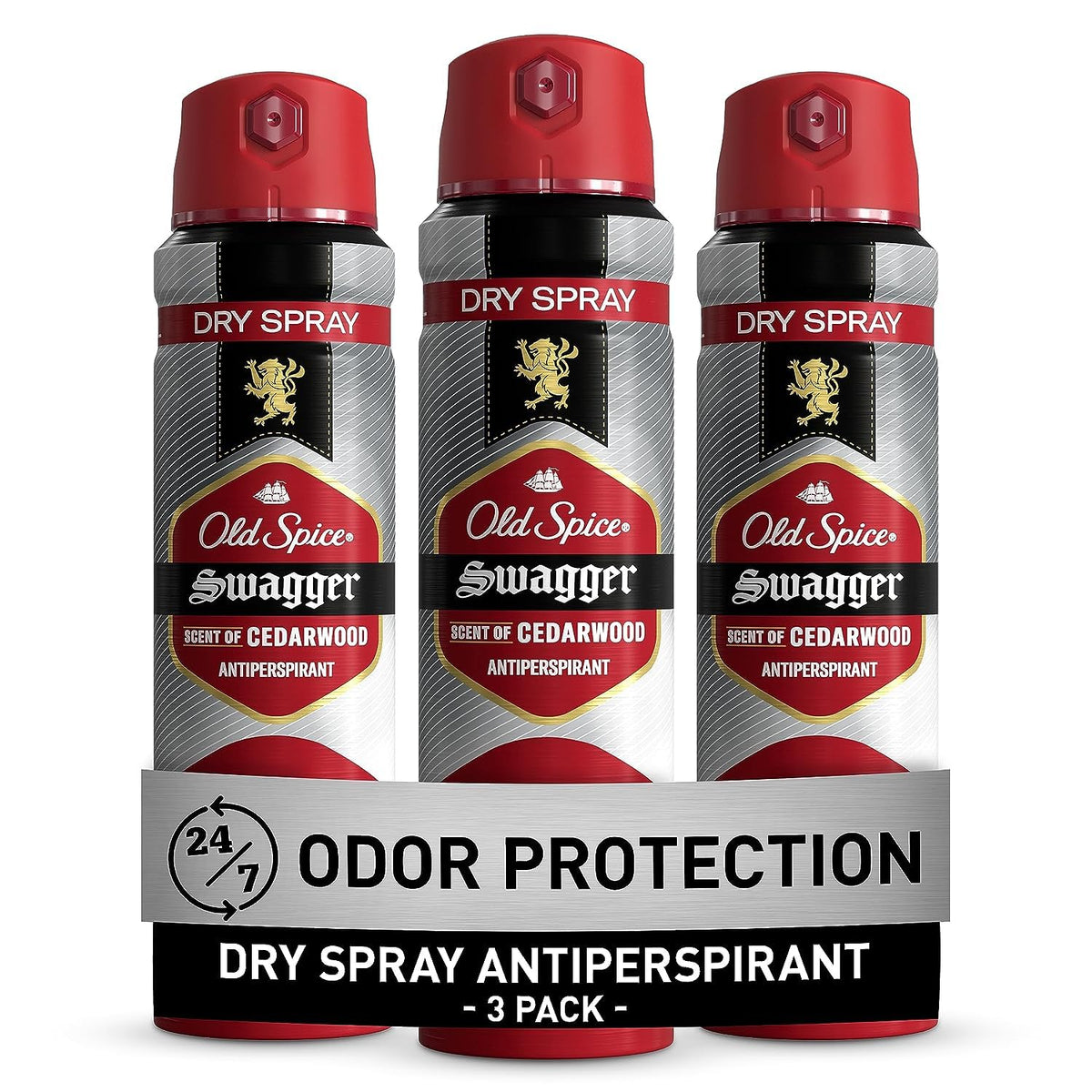 Old Spice Antiperspirant & Deodorant For Men, Invisible Dry Spray, 4.3 Oz, Stronger Swagger, 