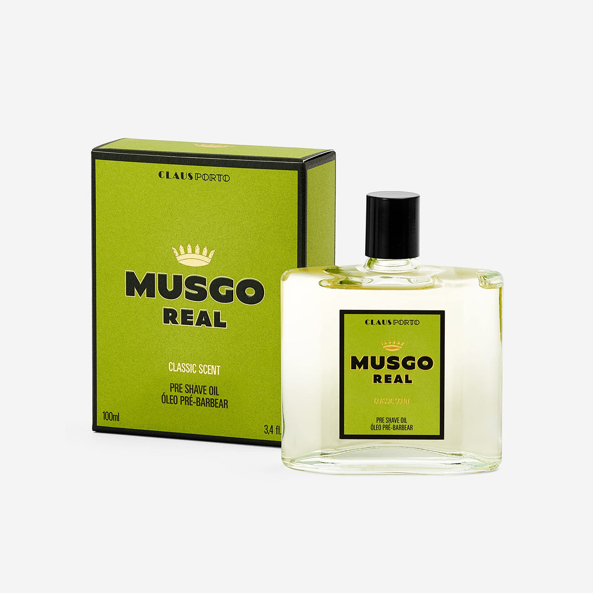 Claus Porto Musgo Real Pre Shave Oil - 3.4 Fl Oz, Hydrating Shaving Prep For Smooth Skin