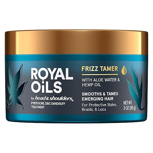 Head & Shoulders Royal Oils Frizz Tamer With Aloe & Hemp Oil For Curly Hair, 3 Fl Oz