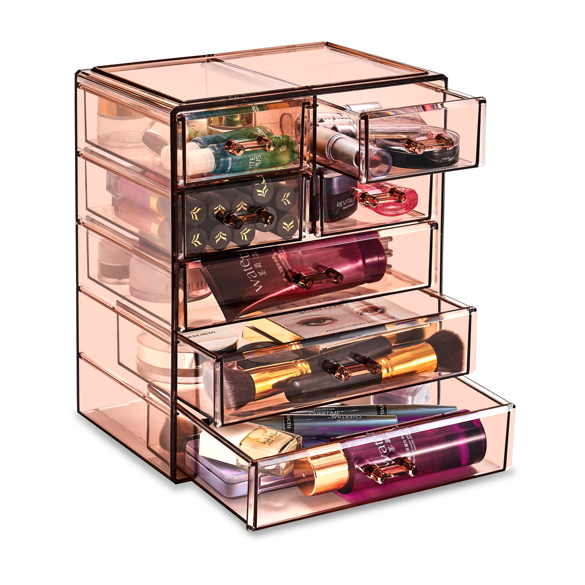 Sorbus Acrylic Makeup Organizer - Clear Storage Case For Cosmetics & Jewelry, 7 Drawer Design