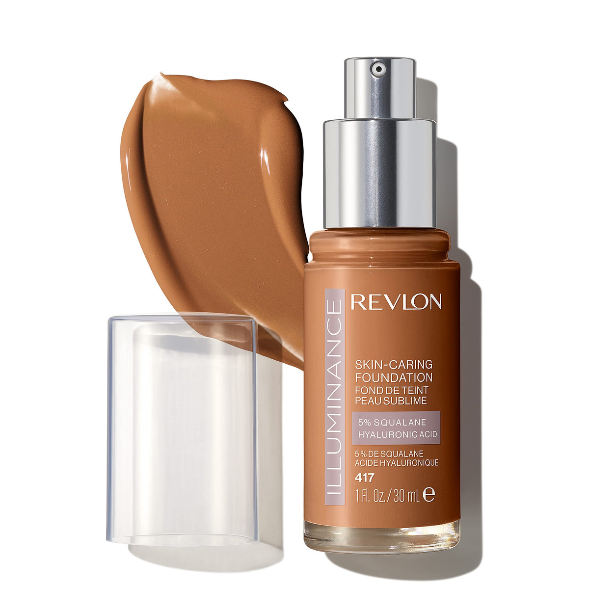 Revlon Illuminance Hydrating Liquid Foundation With Hyaluronic Acid, 1 Fl Oz, Warm Caramel