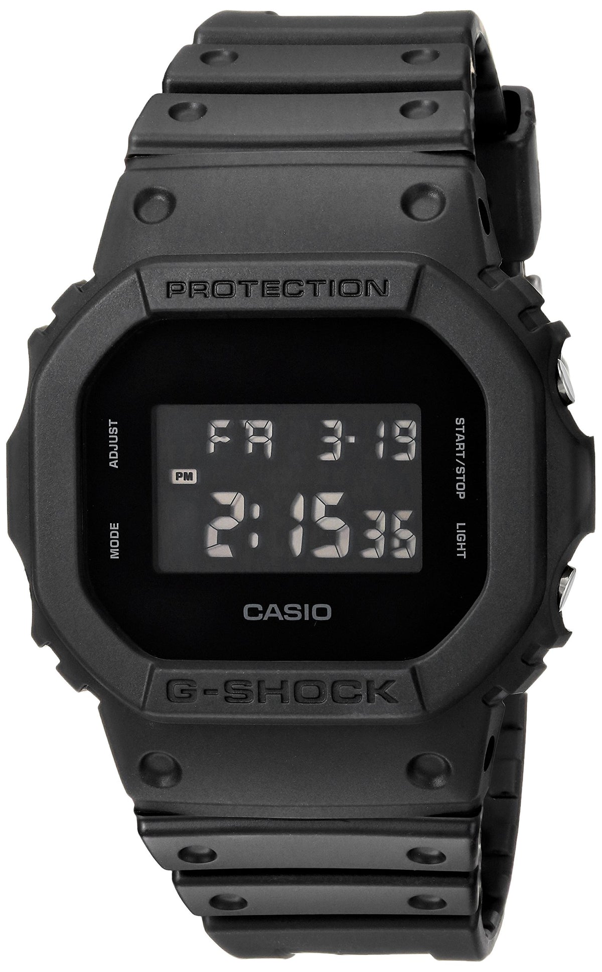 Casio G Shock Dw-5600Bb-1Cr Men'S Black Digital Quartz Watch - Resin, One Size