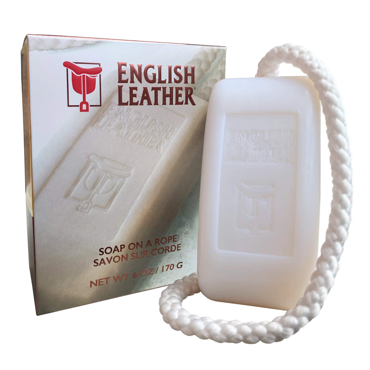 Dana English Leather Soap On A Rope 6 Oz - Luxurious Fragrance & Gentle Cleansing