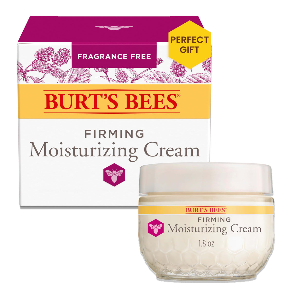 Burt's Bees Firming Face Cream, Anti-Aging Moisturizer, Natural Skin Care, 1.8 Ounce