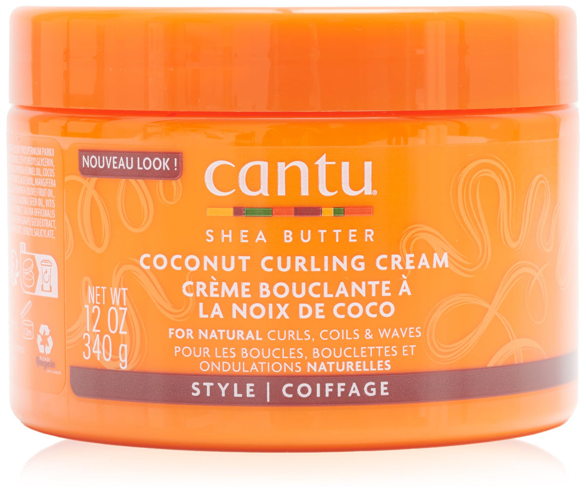 Cantu Shea Butter Coconut Curling Cream - 12 Oz, Pack Of 9 - Define & Moisturize Curls