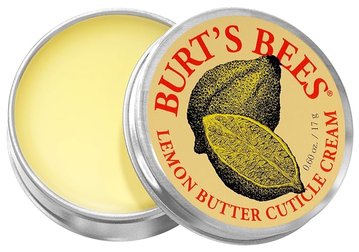 Burt'S Bees Natural Lemon Butter Cuticle Cream - 0.6 Oz Tin For Healthy Nails