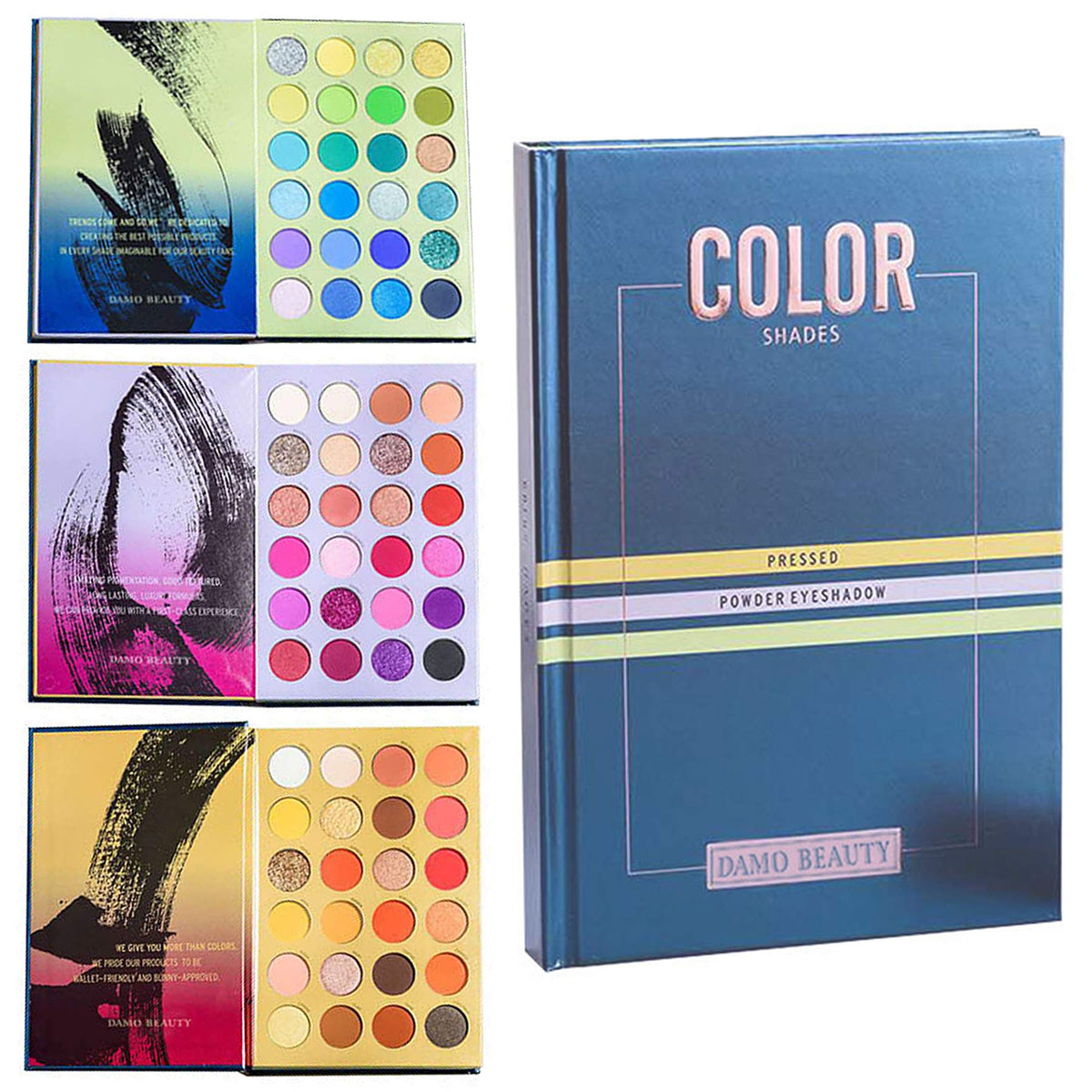 Vtrem 72 Colors Eyeshadow Palette - Matte & Pearlescent, Waterproof, Highly Pigmented, Easy Blend