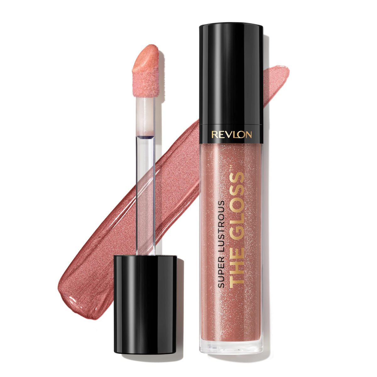 REVLON Super Lustrous Lip Gloss, Non-Sticky, High Shine, 260 Rosy Future, 1 Count