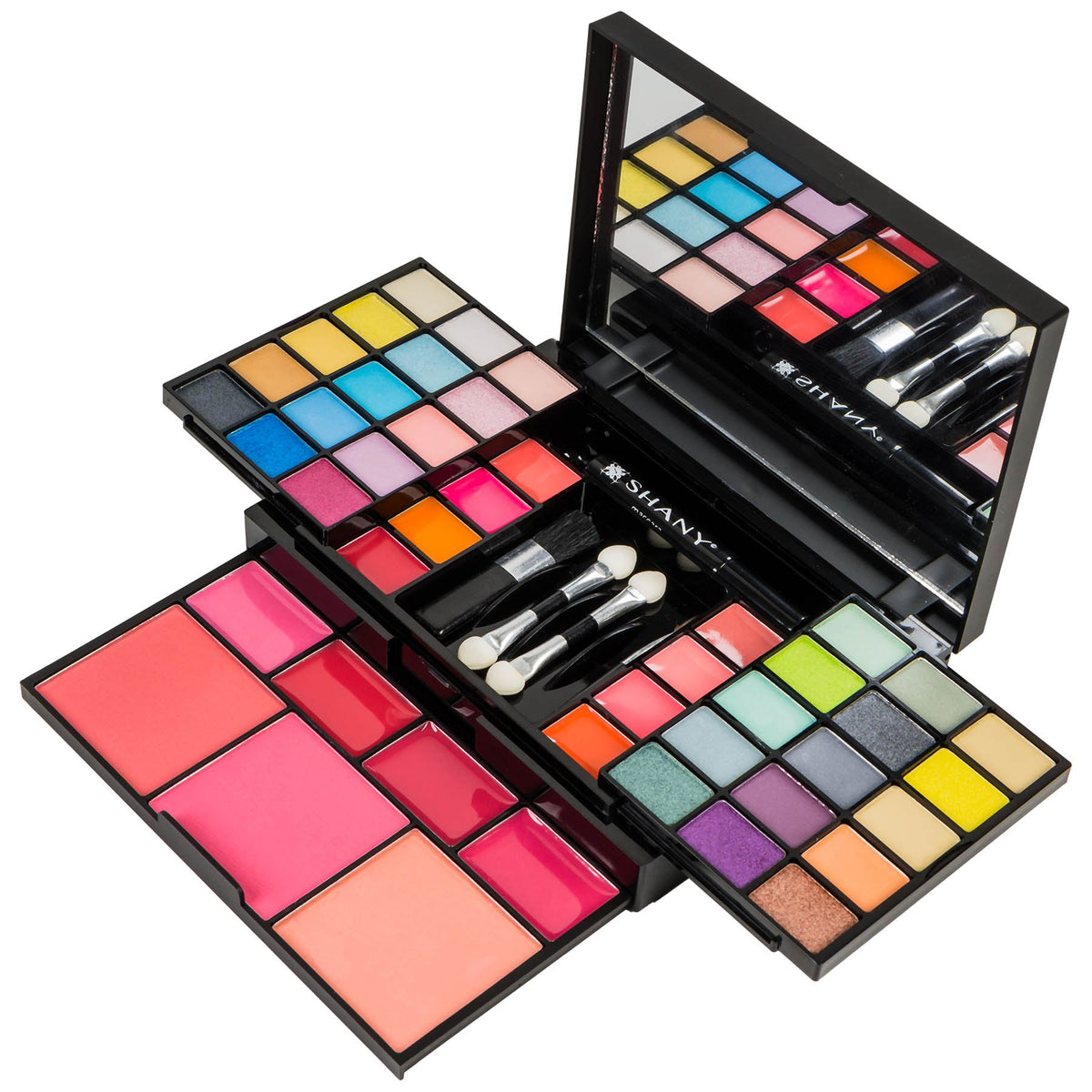 Shany Fix Me Up Makeup Kit - 50 Piece Travel Set With Eye Shadows, Lip Colors, And Blushes