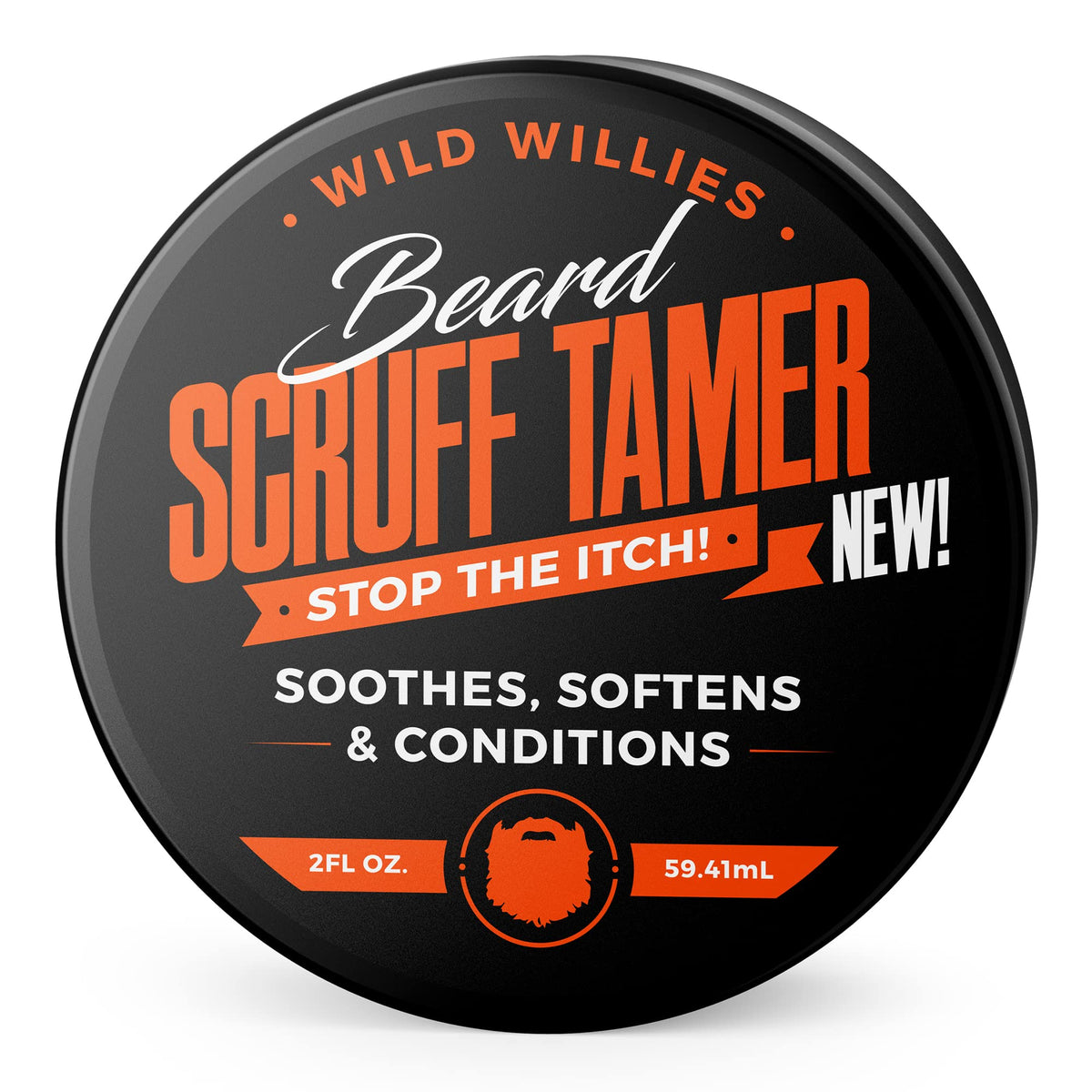 Wild Willies Beard Cream - Soothing & Nourishing Scruff Tamer For Short Beards & Stubble, 2 Fl Oz