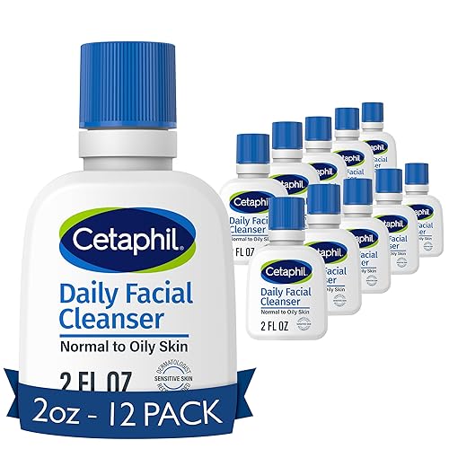 Cetaphil Gentle Foaming Face Wash, 2 Oz (Pack Of 12) - Soap Free & Hypoallergenic Cleanser