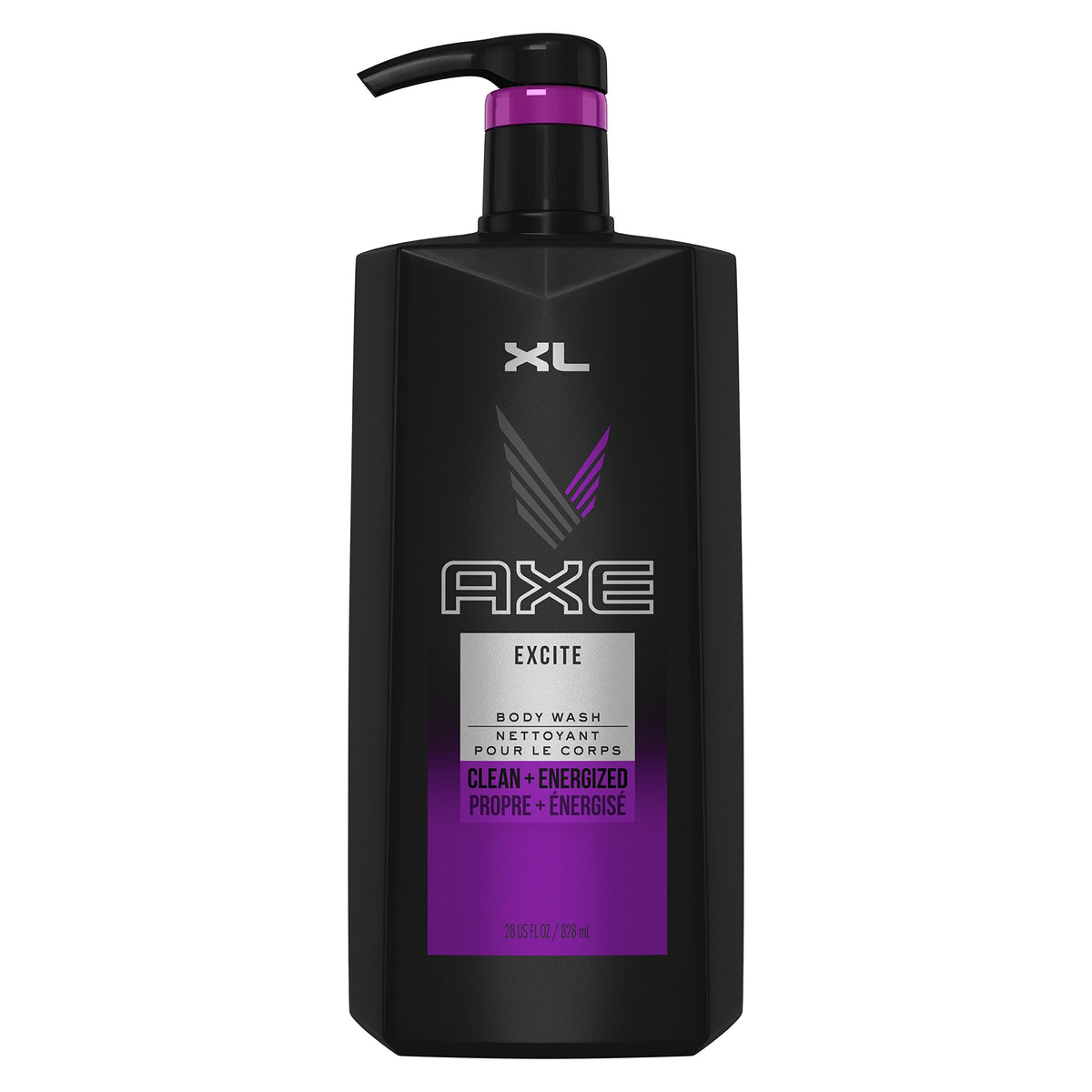 Axe Excite Body Wash For Men, 28 Oz Pump - Refreshing Clean & Invigorating Scent