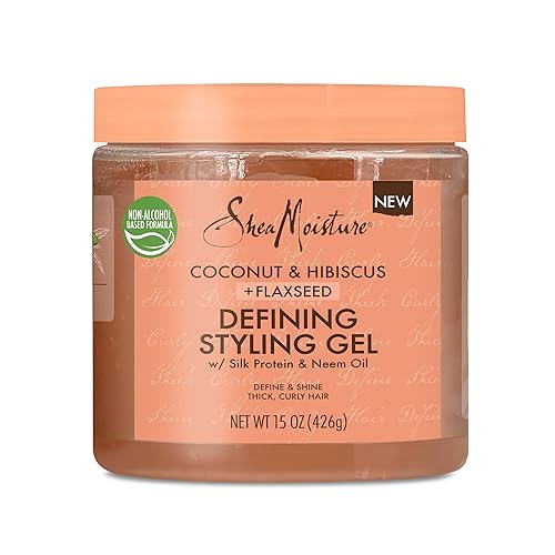 Sheamoisture Coconut & Hibiscus Styling Gel For Thick Curly Hair, 15 Oz - Paraben-Free Frizz Control