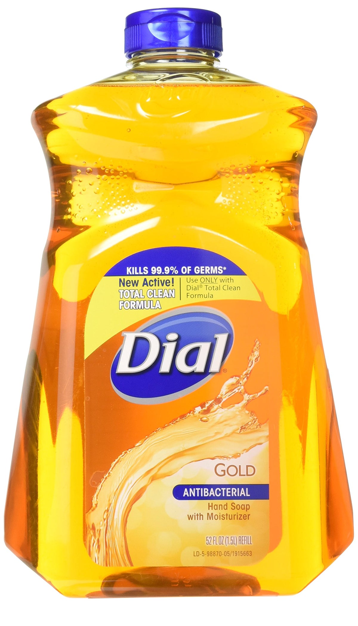 Dial Gold Antibacterial Hand Soap Refill, Moisturizing, 52 Fl Oz - Liquid Dial