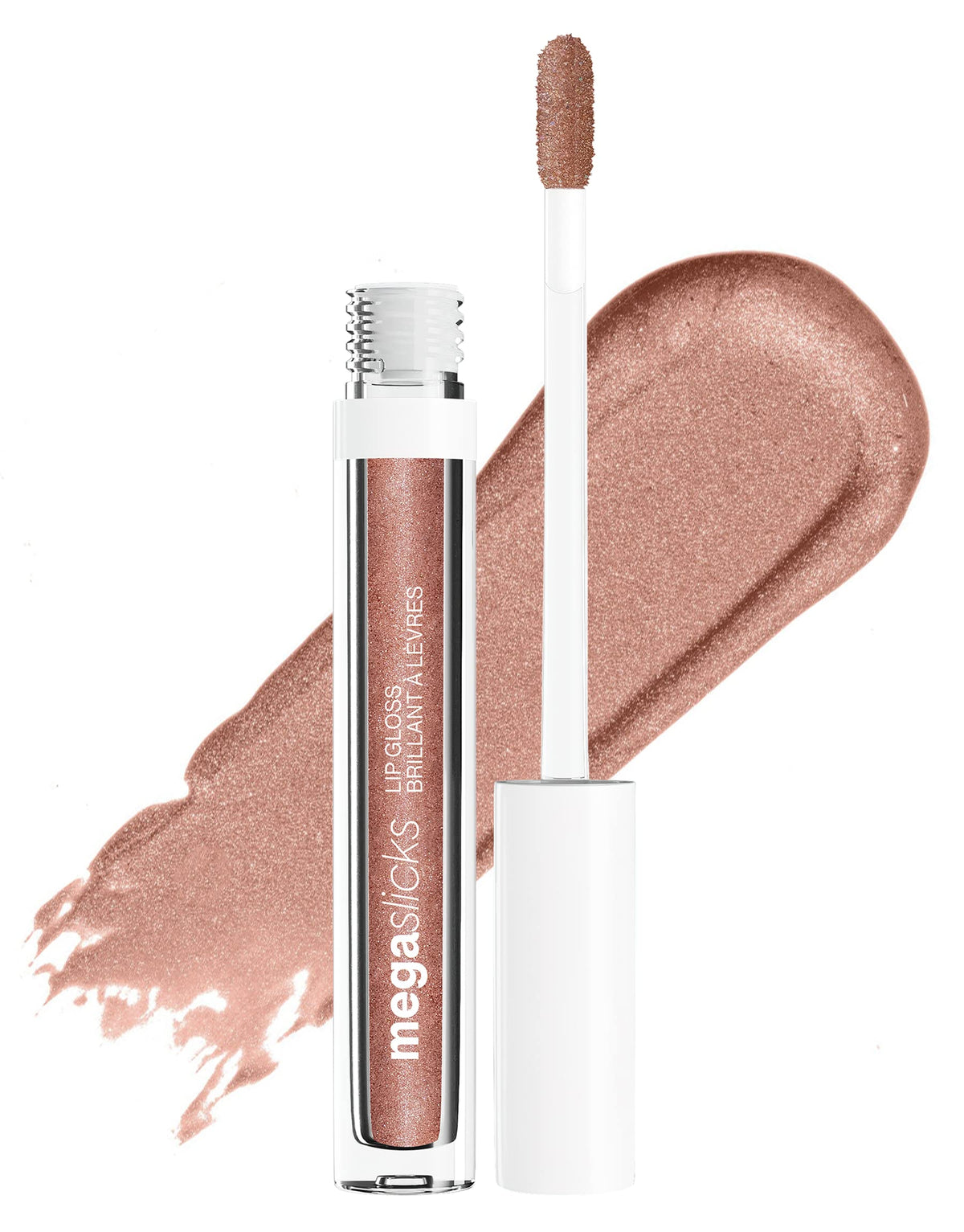 Wet N Wild Mega Slicks Lip Gloss - Bronzed Berry, Long Lasting, Hyaluronic Acid, High Shine