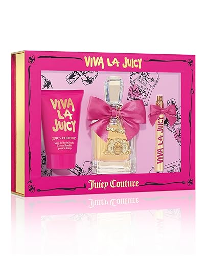 Juicy Couture Viva La Juicy 3 Piece Women'S Fragrance Set - Edp Spray, Mini Perfume & Lotion