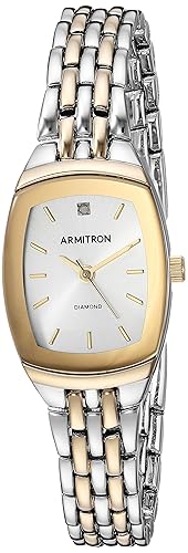 Armitron Women'S Two Tone Diamond Accented 21Mm Bracelet Watch