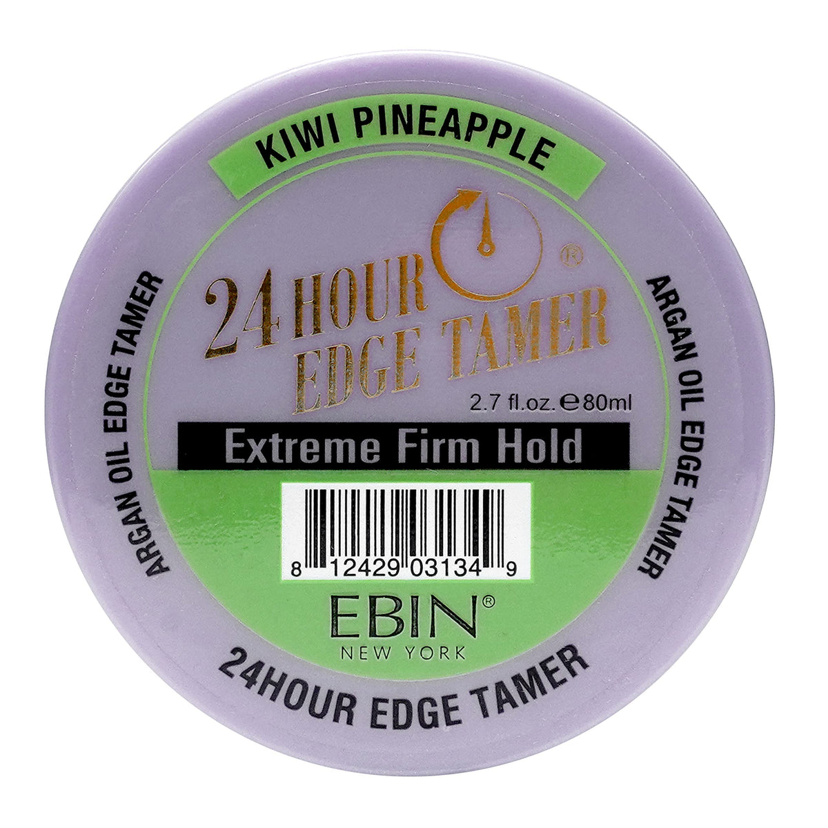 EBIN NEW YORK 24 Hour Edge Tamer Refresh - Kiwi Pineapple, 2.7oz Hair Styling Gel