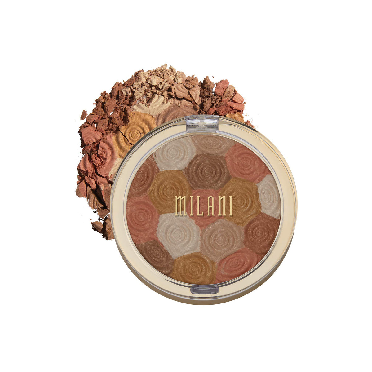 Milani Illuminating Face Powder - Amber Nectar, 0.35 Ounce, Cruelty-Free Highlighter & Blush