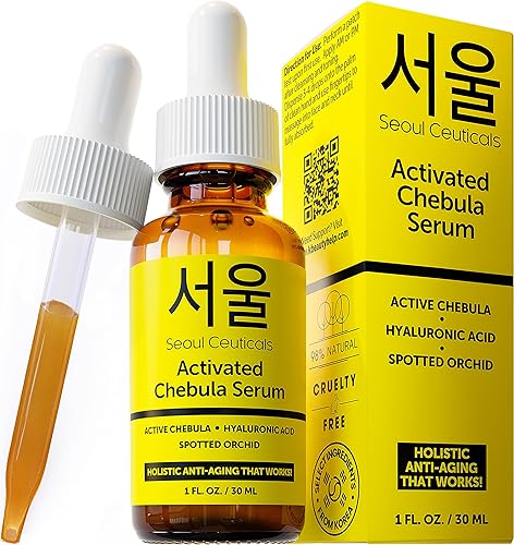 Seoulceuticals Chebula Active Serum - Anti-Aging Korean Skincare With Hyaluronic Acid, 1Oz