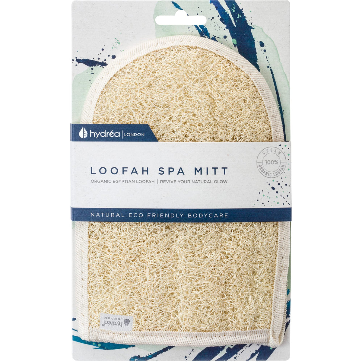 Hydrea London Exfoliating Glove & Face Mitt - Organic Egyptian Loofah, Body Scrubber For Deep Detox