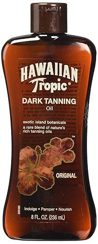 Hawaiian Tropic Dark Tanning Moisturizing Oil, 8 Fl Oz - Hydrating Sun Care Solution