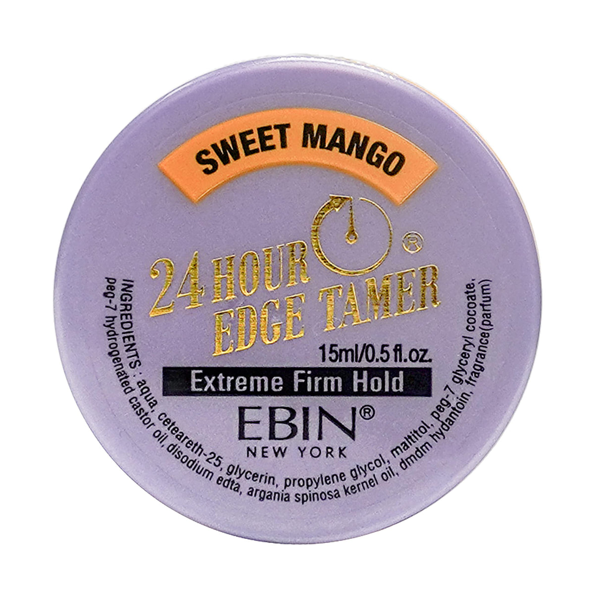 EBIN NEW YORK 24 Hour Edge Tamer Refresh, 0.5oz Sweet Mango - Long-Lasting Hold and Shine