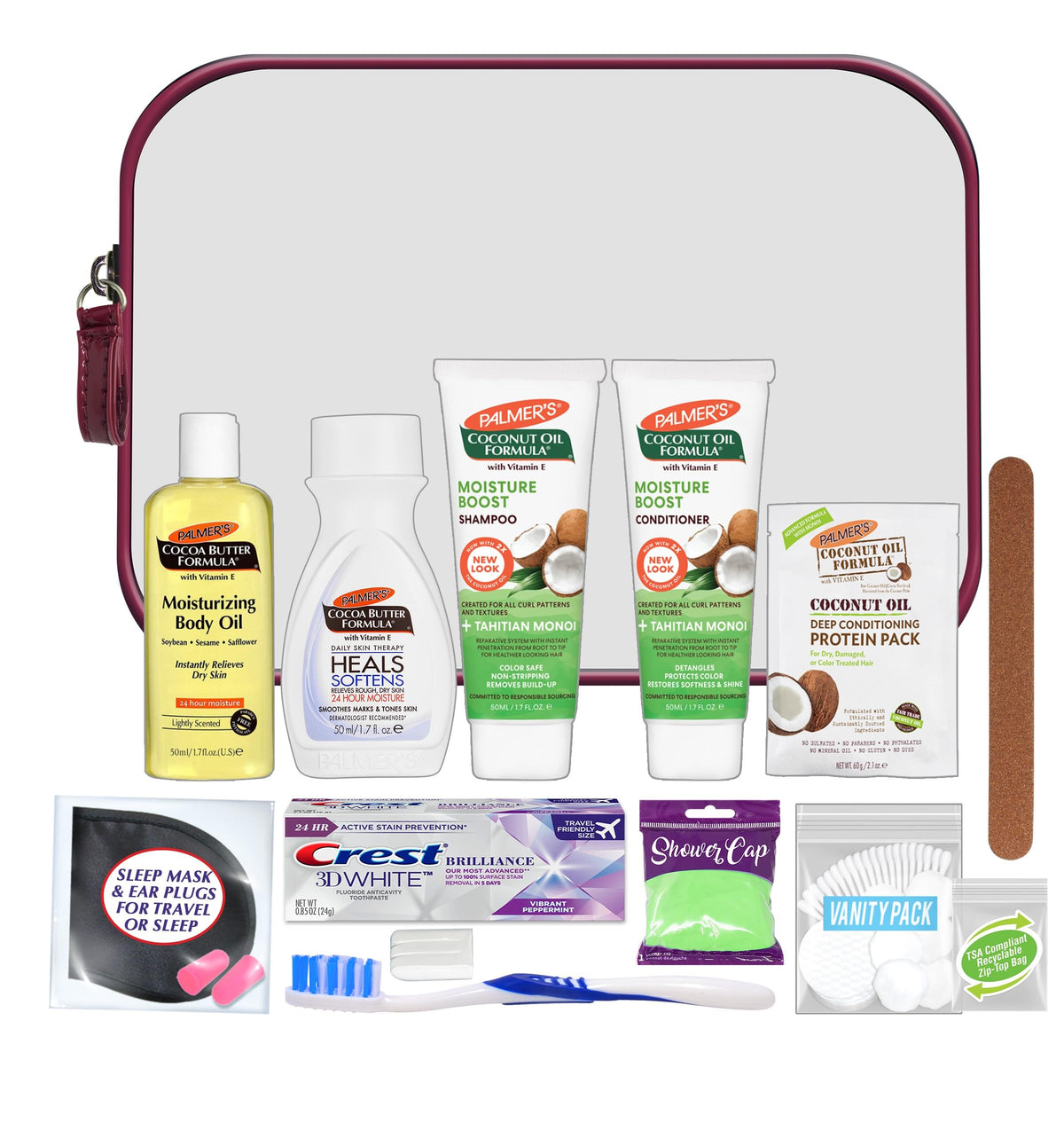 Convenience Kits International 15 Pc Women's Travel Set - Palmer's Hair, Face & Body Products