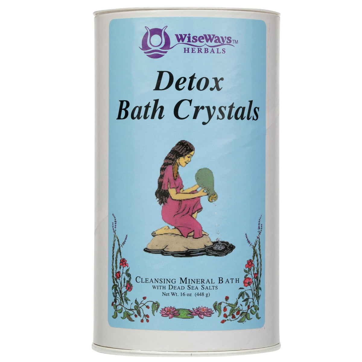 Wise Ways Herbals Bath Salt Detox - 16 Oz Natural Relaxation And Wellness Remedy