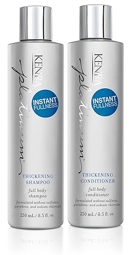 Kenra Platinum Thickening Shampoo & Conditioner Set - Nourishes, Adds Shine, Increases Volume, 8.5 Fl Oz