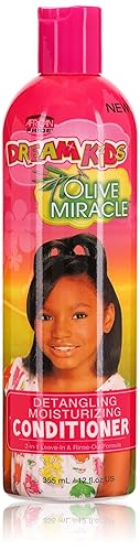 African Pride Olive Miracle Kids Conditioner 12Oz - 3 Pack For Dreamy, Soft Hair