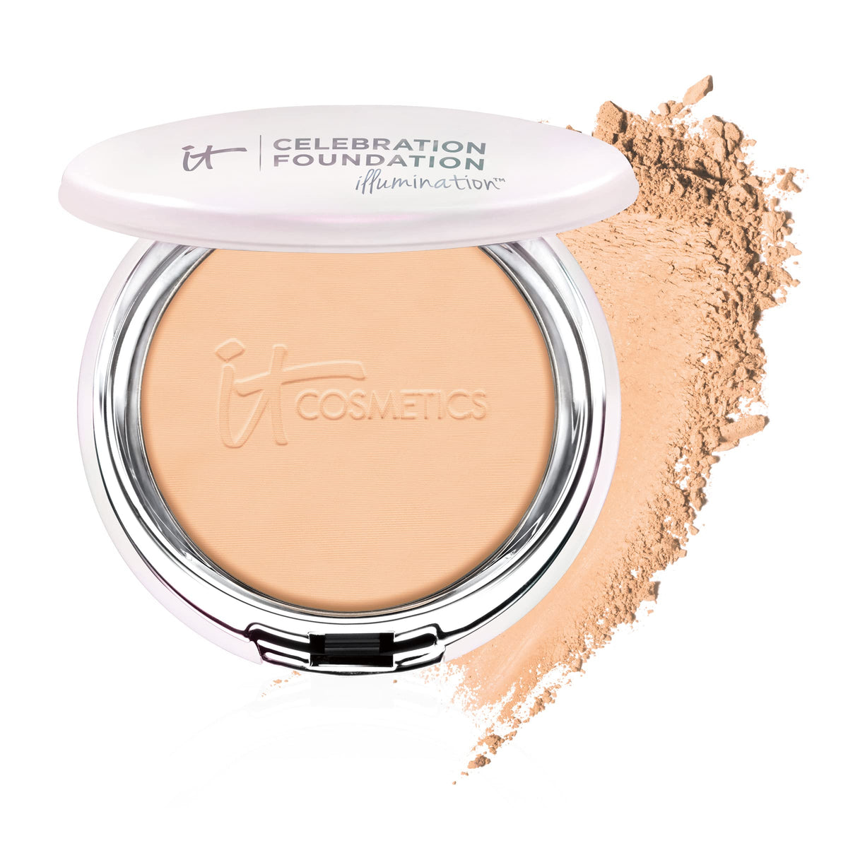 It Cosmetics Celebration Foundation Illumination - Full Coverage Powder, 0.3 Oz, Medium Shade