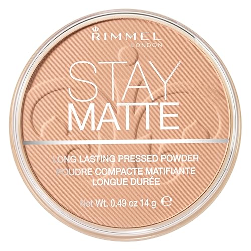 Rimmel Stay Matte Powder 007 Mohair - Long Lasting Beige Pressed Powder, 0.49 Oz