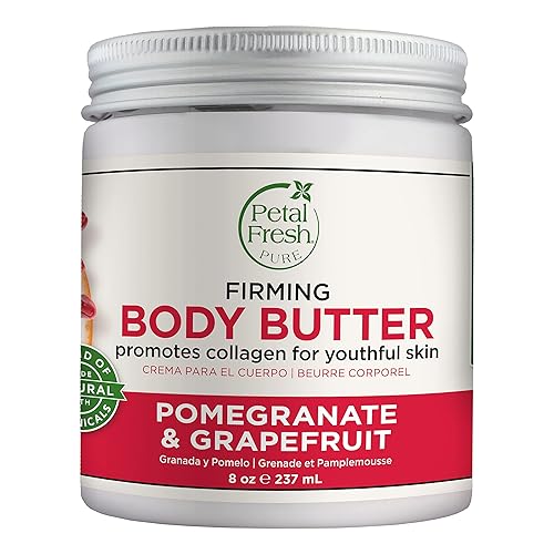 Petal Fresh Body Butter, Pomegranate & Grapefruit, 8 Ounce - Nourishing Moisturizer