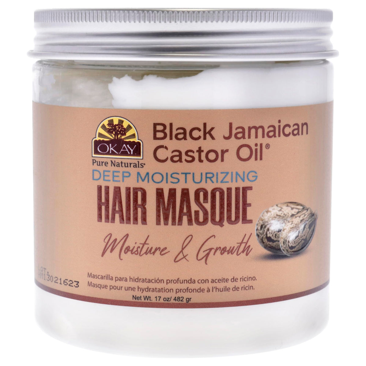 Okay Black Jamaican Castor Oil Hair Masque - 17 Oz For Unisex, Deep Conditioning Treatment