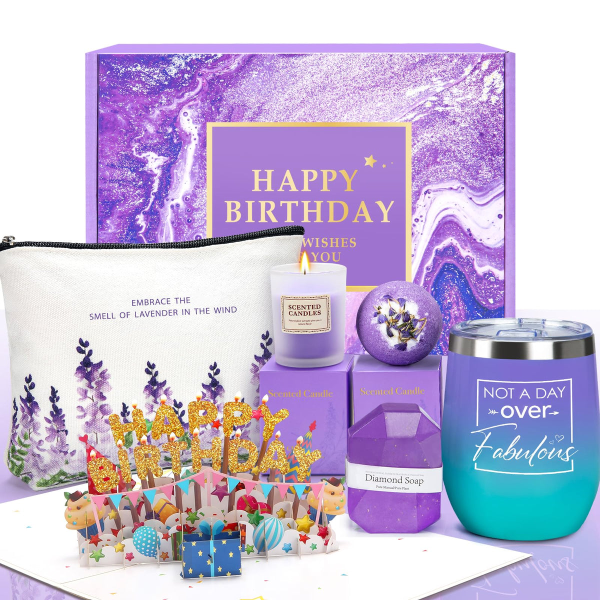 Ideatech Birthday Gifts For Women - Unique Spa Gift Basket For Mom, Sister, Daughter, Best Friends