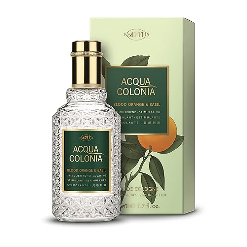 4711 Acqua Colonia Blood Orange & Basil Eau de Cologne Spray for Women, 1.7 Oz - Refreshing Citrus Fragrance