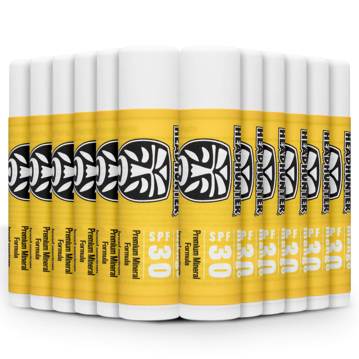 Headhunter Mango Sport Chapstick Sunscreen Spf 30 - Waterproof Lip Balm, 12 Pack