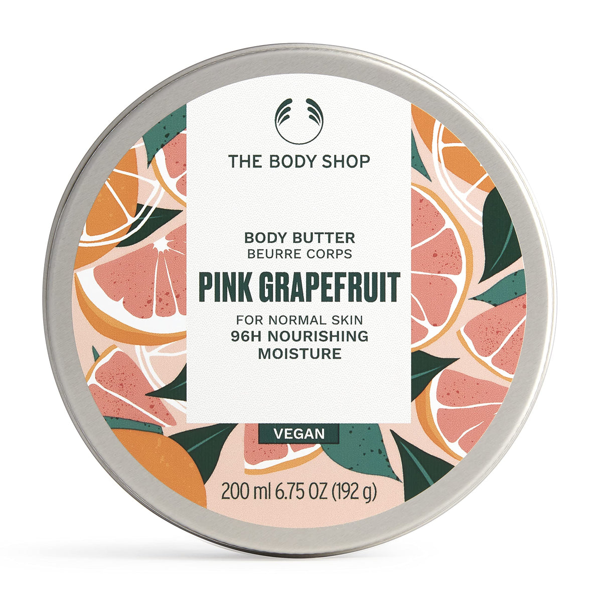 The Body Shop Pink Grapefruit Body Butter - Vegan, 6.75 Oz, Nourishing Skincare For Normal Skin