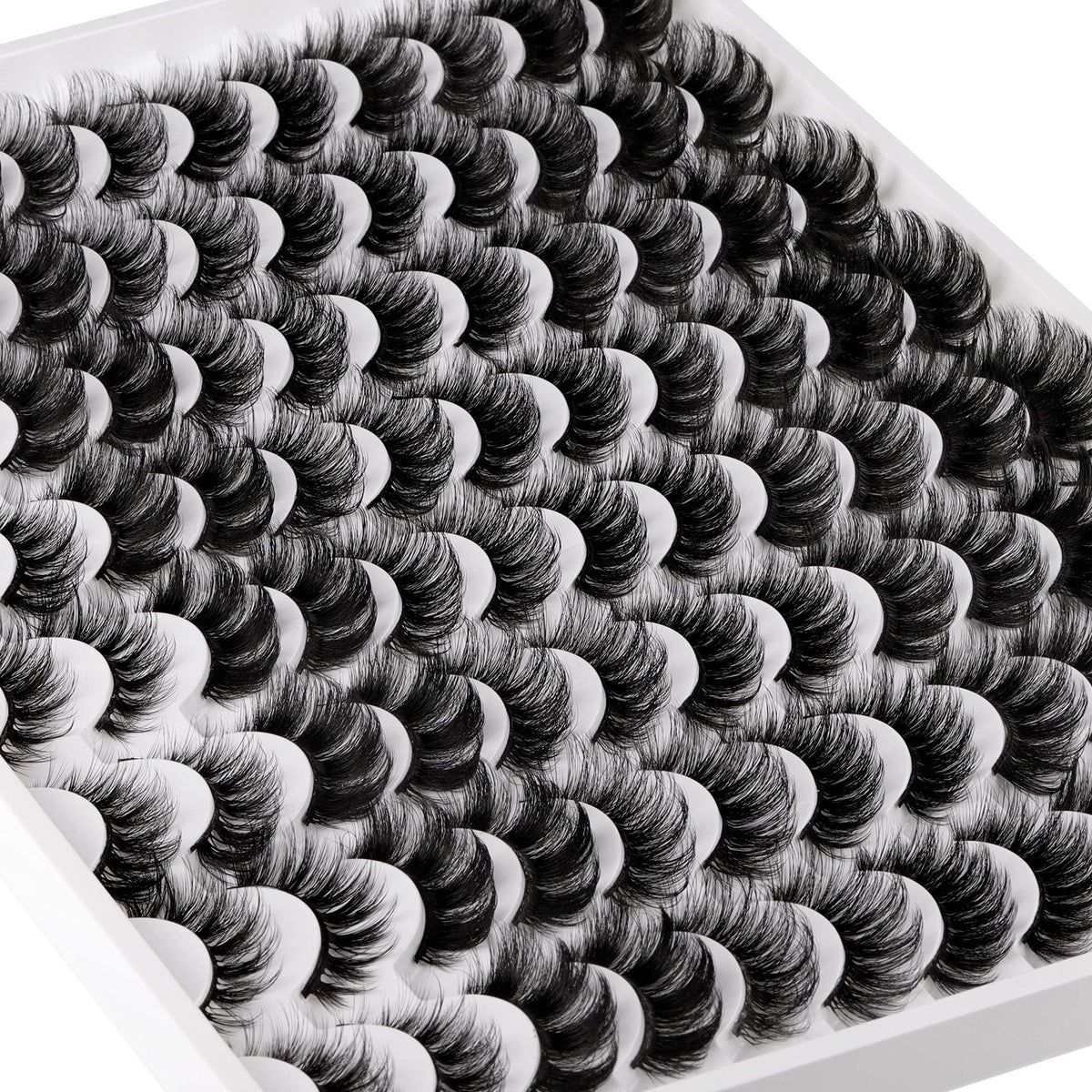 ALICE 48 Pairs 5D Wispy Faux Mink False Eyelashes - Mixed Fluffy Curled Dramatic Styles