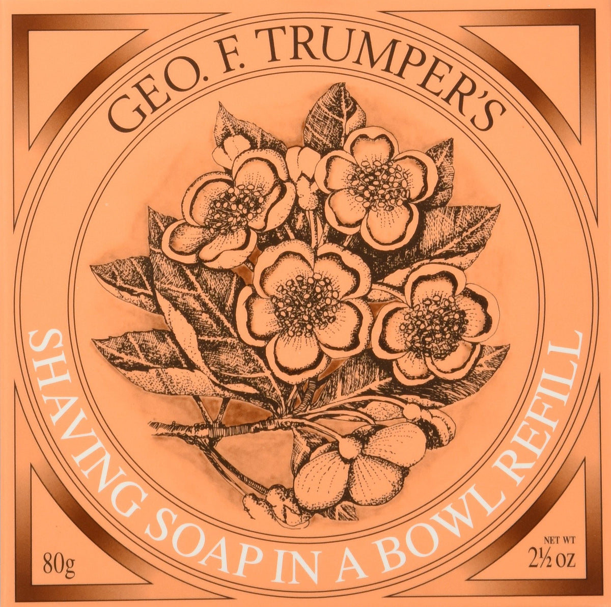 Geo F. Trumper Almond Hard Shaving Soap Refill - 80G Bar, Moisturizing, Luxurious Shave