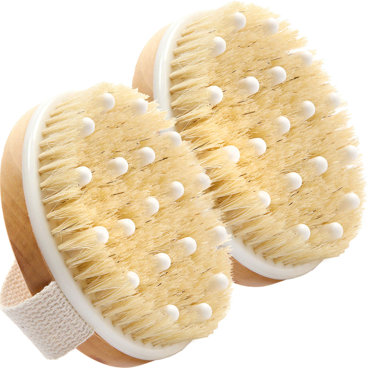 Freedom Goods Dry Brushing Body Brush Set - 100% Natural Beech Wood, Reduce Cellulite, Exfoliate